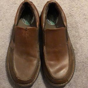 Leather loafers